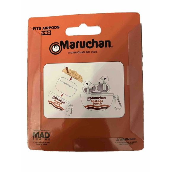 Maruchan Ramen Instant Lunch Silicone Apple Airpod Holder For Gen 1 & 2 BNIB - Picture 3 of 3